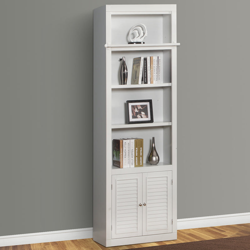 Parker House Boca 7 Piece Entertainment Wall with Corner Bookcases