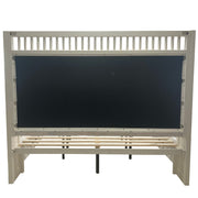 Parker House Americana Modern Bedroom King Shelter Bed with 2 Nightstands and Dresser with Mirror