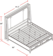 Parker House Americana Modern Bedroom King Shelter Bed