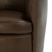 Parker Living Barolo 100% Italian Leather Swivel Club Chair