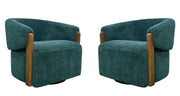 Parker Living Finley Swivel Accent Chair Two Pack