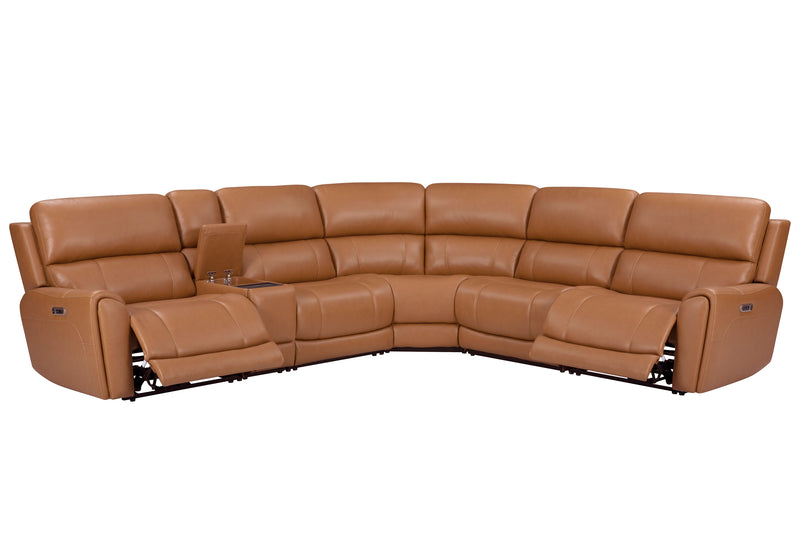 Parker Living Hancock 6 Piece Zero Gravity Power Reclining Sectional with Power Adjustable Headrests