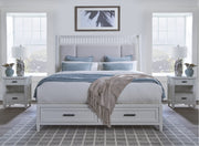 Parker House Americana Modern Bedroom King Shelter Bed with 2 Nightstands
