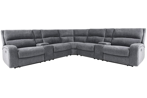 Parker Living Polaris 7 Piece Modular Power Reclining Sectional with Power Adjustable Headrests