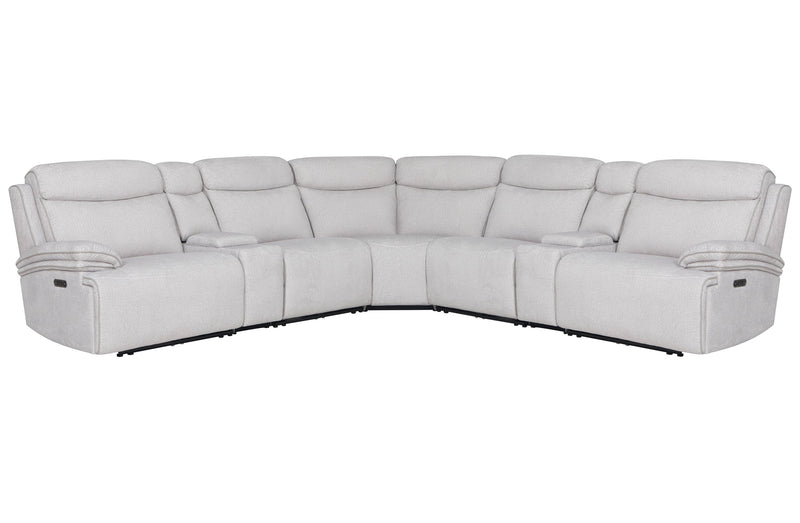 Parker Living Alpine - Airy Midnight 7 Piece Zero Gravity Power Reclining Sectional with Power Adjustable Headrests