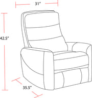 Parker Living Hercules - Chocolate Swivel Glider Recliner