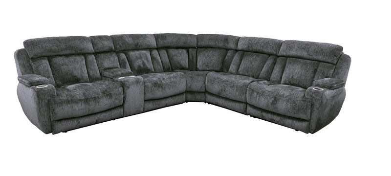 Parker Living Dalton 6 Piece Modular Power Reclining Sectional with Power Adjustable Headrests