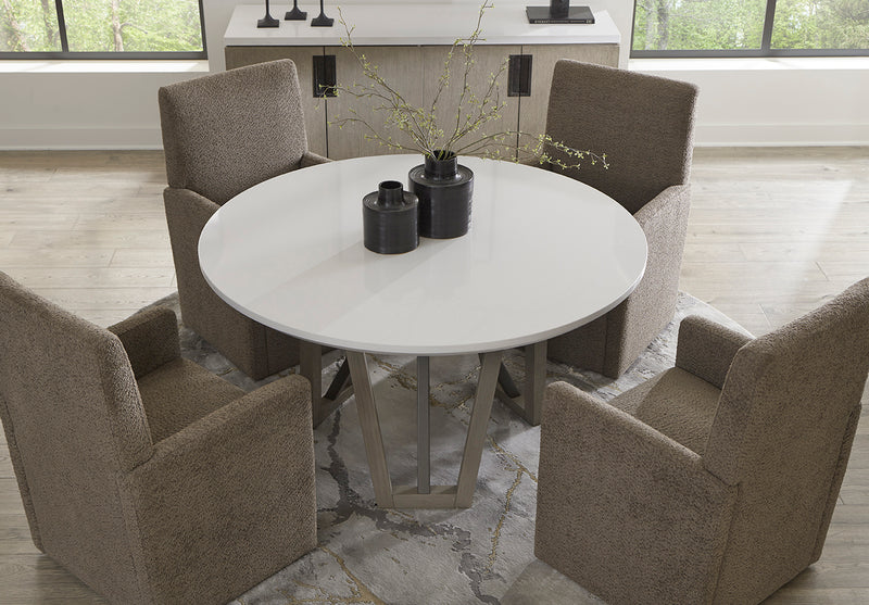 Parker House Pure Modern Dining 54 In. Round Table with Wood Base