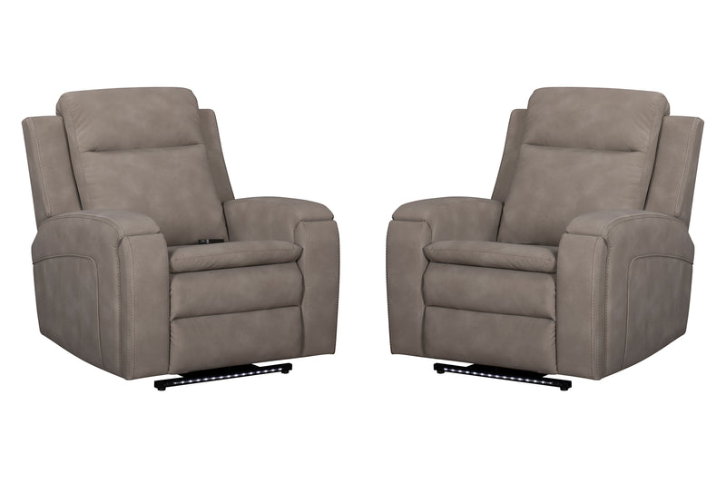 Parker Living Armstrong Power Recliner with Heat Massage and Auto-Glide Two Pack