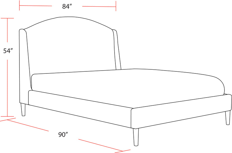 Parker Living Sleep Crescent - Milano Snow King Bed