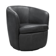 Parker Living Barolo 100% Italian Leather Swivel Club Chair
