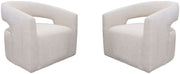 Parker Living Orbit - Elise Natural Open Back Accent Chair Two Pack