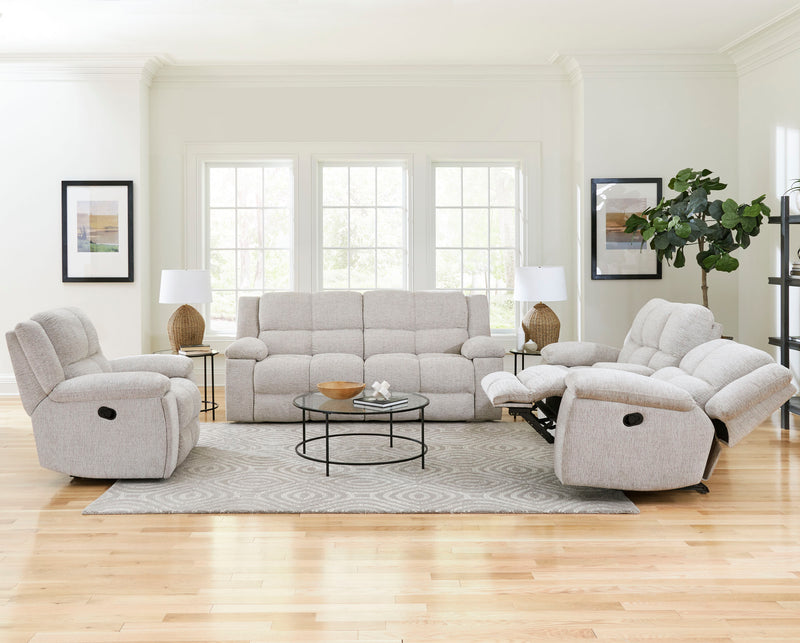 Parker Living Buster - Opal Taupe Manual Reclining Console Loveseat