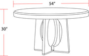 Parker House Escape - Dining 54" Round Table with console & 4 ladderback chairs