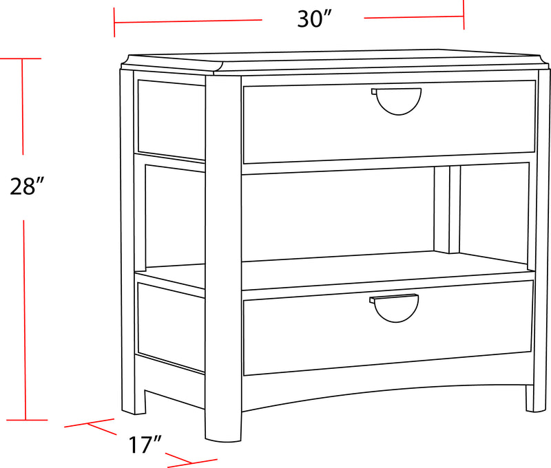 Parker House Escape - Bedroom King Poster Bed with 2 Nightstands
