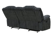 Parker Living Bolton - Misty Storm Glider Reclining Console Loveseat