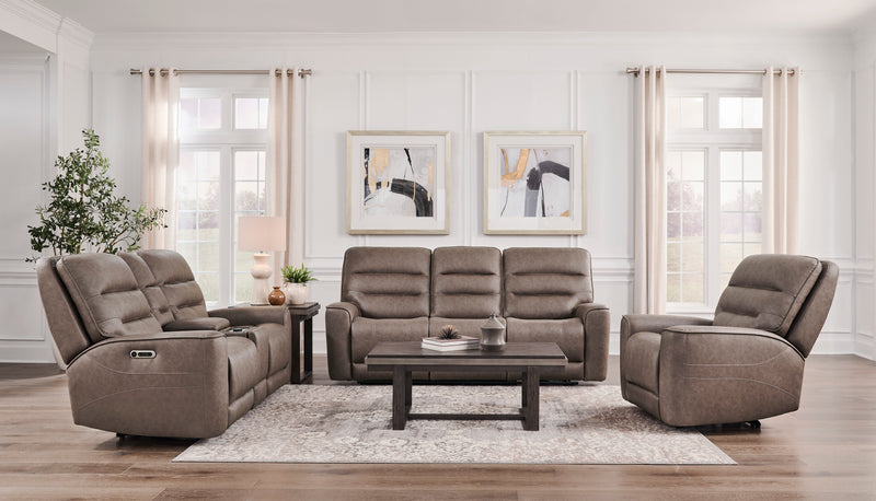 Parker Living Lawson - Sydney Brunette Power Zero Gravity Tilt Console Loveseat P2