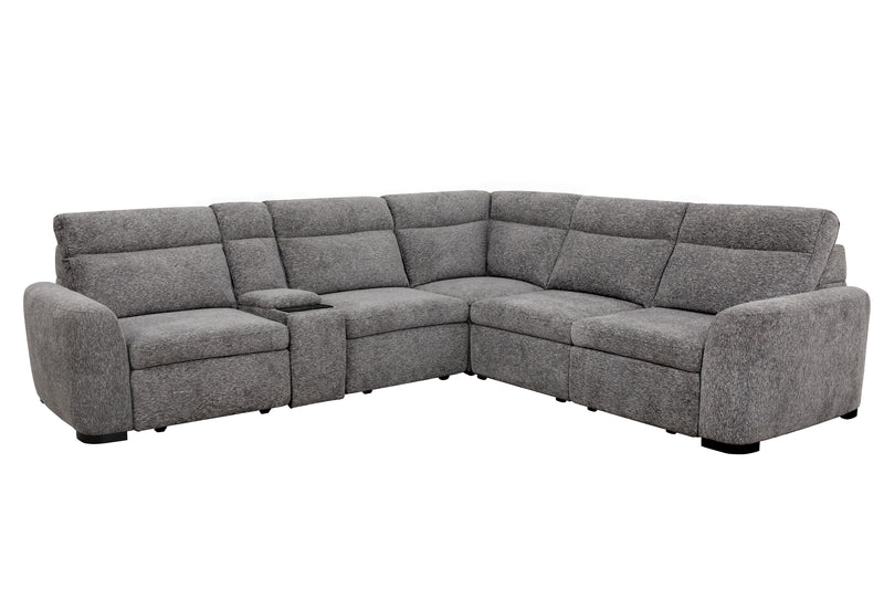 Parker Living Kline - Nightfall 6 Piece Power Sliding Sectional with Extension Footrests