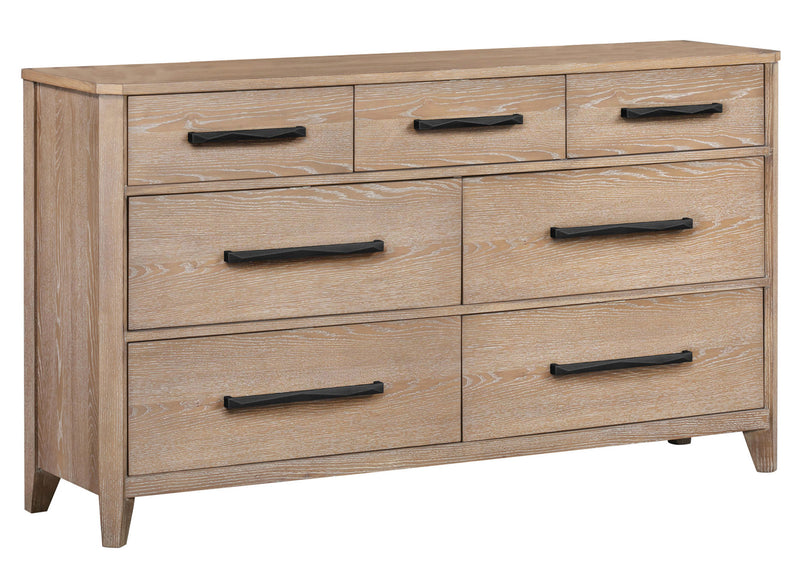 Parker House Breckenridge - Bedroom Queen Bed 2 Nightstands and Dresser with Mirror