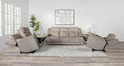 Parker Living Penfield - Frappe Power Reclining Sofa Loveseat and Recliner