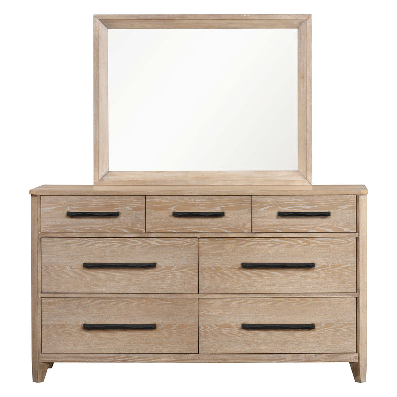 Parker House Breckenridge - Bedroom Queen Bed 2 Nightstands Dresser with Mirror and Chest