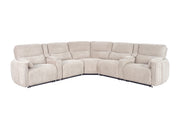 Parker Living Modesto 7 Piece Modular Power Reclining Sectional with Power Adjustable Headrests