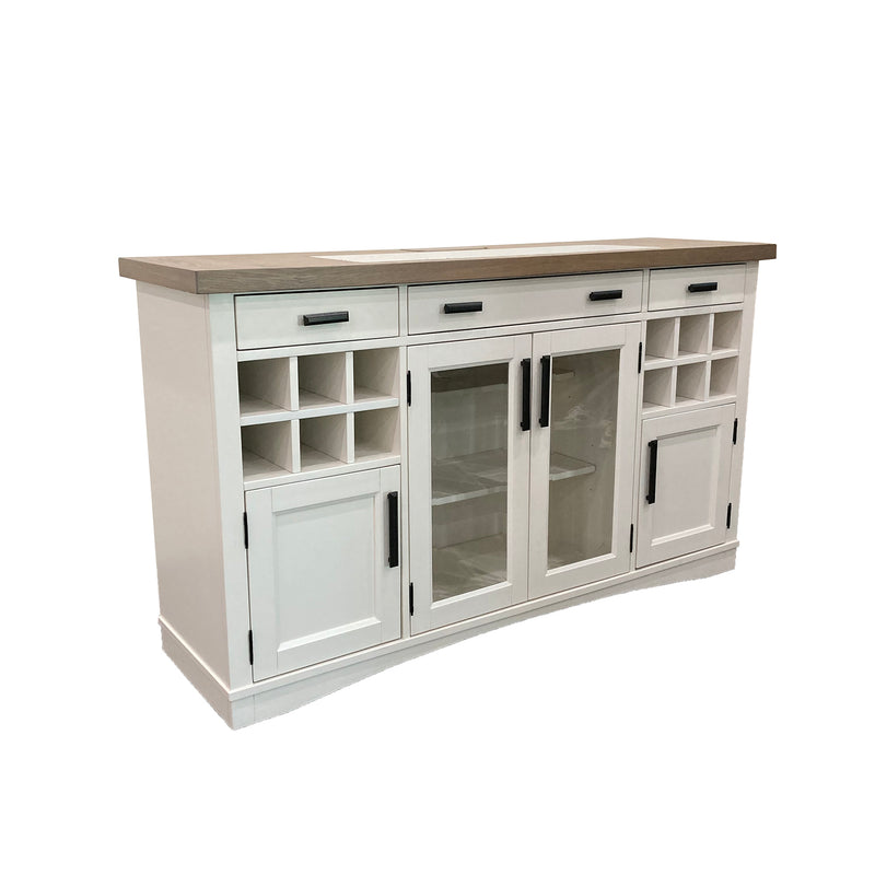 Parker House Americana Modern Dining 66 Inch Buffet Server with Quartz Insert