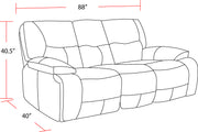 Parker Living Spartacus - Oyster Power Reclining Sofa Loveseat and Recliner