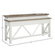 Parker House Americana Modern - Cotton Everywhere Console with 3 Stools