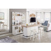 Parker House Americana Modern Dining 78 In. Bar with Quartz Insert