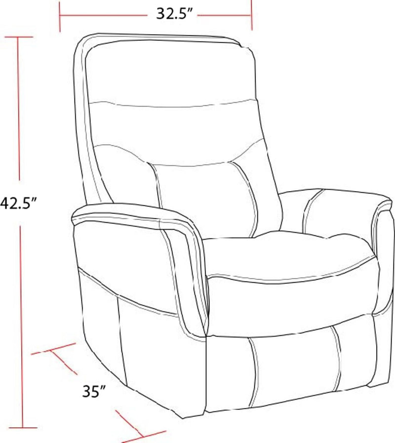 Parker Living Gemini - Truffle Power Lift Recliner with Articulating Headrest
