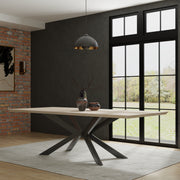 Parker House Crossings - Monaco Dining 86 In. Rectangular Dining Table With 4 Upholstered Chairs - DMON-5PC-86REC-DSIE-CPSL