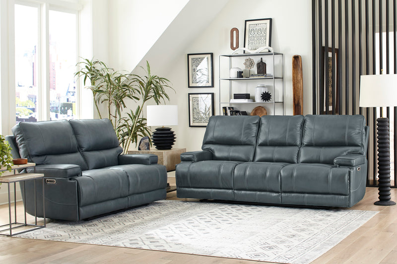 Parker Living Whitman - Verona Azure - Powered By Freemotion Cordless Power Recliner Two Pack