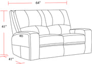 Parker Living Swift - Bourbon Power Reclining Sofa and Loveseat