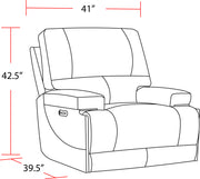 Parker Living Whitman - Verona Coffee - Powered By Freemotion Cordless Power Recliner Two Pack
