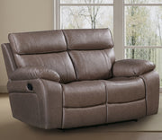Parker Living Theon - Stokes Toffee Manual Reclining Sofa and Loveseat