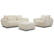 Parker Living Utopia - Mega Ivory Ottoman with Casters