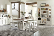 Parker House Americana Modern Dining 69 In. Buffet and Hutch with Quartz Insert