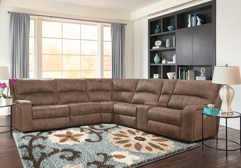 Parker Living Polaris 6 Piece Modular Power Reclining Sectional with Power Adjustable Headrests