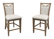 Parker House Americana Modern Dining Upholstered Counter Chair Two Pack