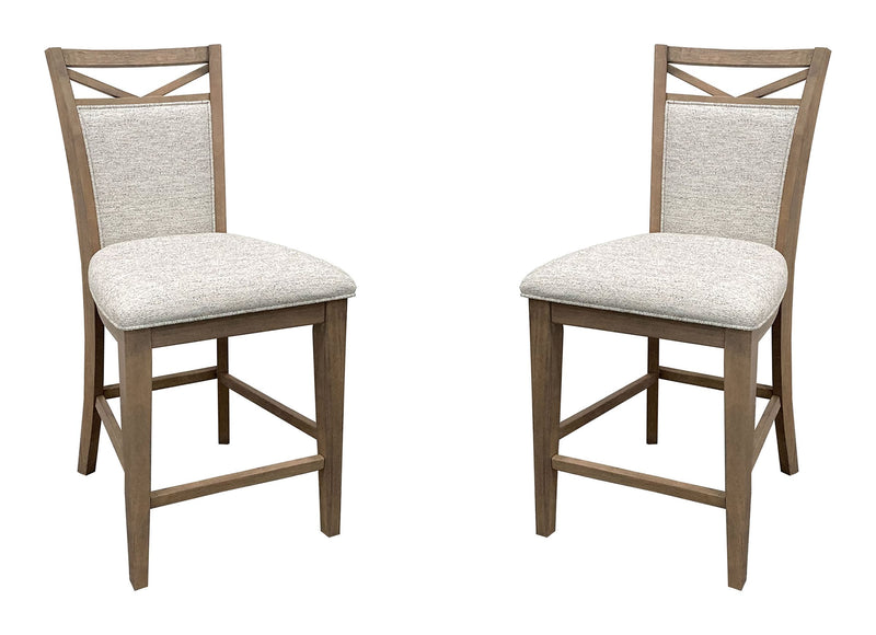 Parker House Americana Modern Dining Upholstered Counter Chair Two Pack