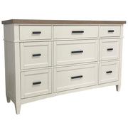 Parker House Americana Modern Bedroom King Platform Bed 2 Nightstands and Dresser with Mirror
