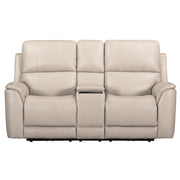 Parker Living Easton - Steamboat Brown Zero Gravity Power Reclining Tilt Console Loveseat P3