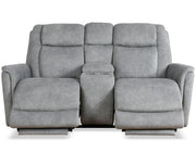 Parker Living Linus - Hudson Grey Zero Gravity Power Reclining Console Loveseat