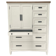 Parker House Americana Modern Bedroom 7 Drawer Door Chest with Workstation