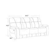 Parker Living Cooper - Shadow Brown Manual Glider Reclining Sofa and Two Recliners