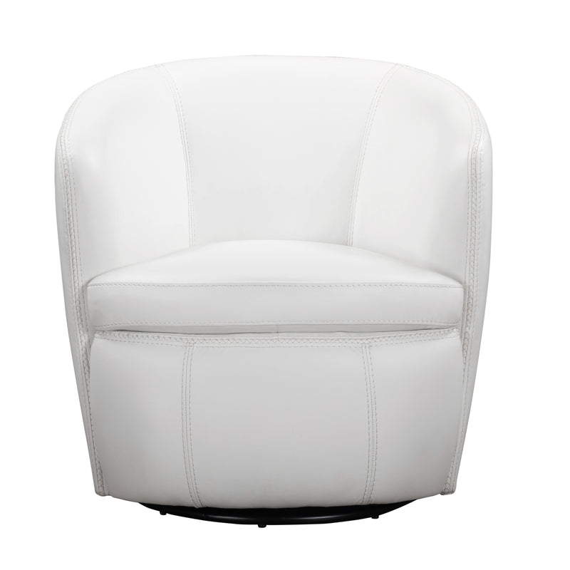 Parker Living Barolo 100% Italian Leather Swivel Club Chair